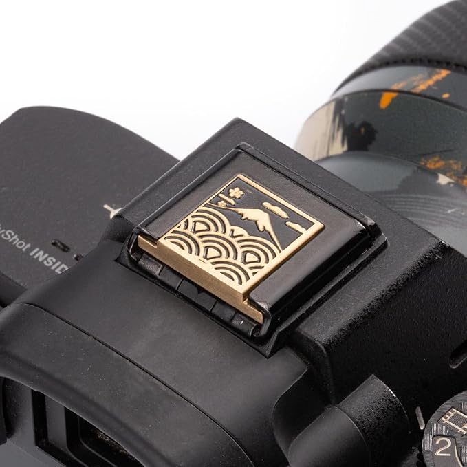 Sea Wave Fuji Pattern Camera Metal Hot Shoe Cover for Sony A1 A7C A7CR A7CII A7R A7M2 A7M3 ZV-E10 II ZV-1II (Copper Alloy-for Sony) - Image 3