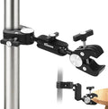 Super Clamp Double Camera Mount with 1/4 Inch Screw Adapter Clip Bracket Magic Arm Dual Ball Head for Motorcycle Chair Pole Tripod Light Stand Photo Boom Stand Cross Bars by Unknown