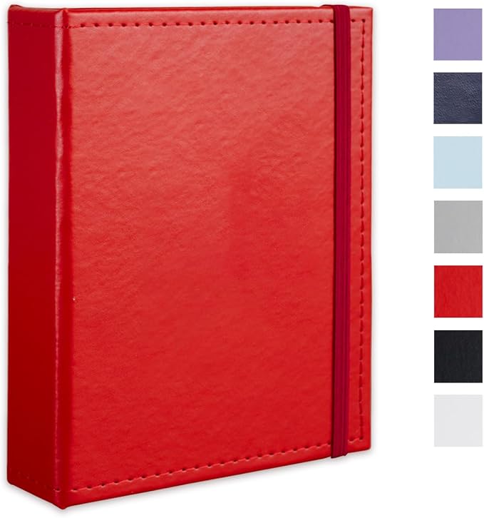 Small Photo Album 5x7 52 Pockets Leather Cover Picture Book Holds 5x7 Photos for Wedding, Baby, Family, Graduation by CHERRICH