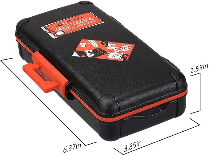 LENSGO Camera Battery Memory Card Case, Memory Card Hard Protector Case Water-Resistant Anti-Shock Compact Camera Battery Card Storage Box - Image 8