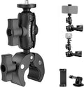NEEWER Super Clamp Action Camera & Phone Mount with Dual Ball Heads, CA162 | Bike/Bicycle/Motorcycle Handlebar Holder, Compatible with iPhone Insta360 DJI Osmo Action GoPro Hero, for POV Video Recording by Neewer