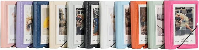 2x3 Instax Mini Photo Album, 28 Pockets. Beige, 1PK | Portable Wallet Size Album Stores 2x3 inch Instant Photos. Fits Polaroid, Instax Mini, Kodak Mini Prints and Zink. - Image 5
