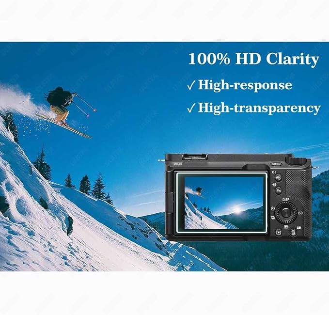 ULBTER Screen Protector for Sony Alpha A7C II A6700 A7CII ZV-E1 [3+2Pack] | 3 Pcs Tempered Glass for Sony ZVE1 A7C2 6700 7C II & 2 Hot Shoe Cover 0.3mm 9H Hardness Anti-Scrach Anti-Bubble - Image 5