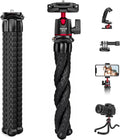Portable Camera Tripod, Mini Flexible Stand for Phone with Cold Shoe Phone Mount for iPhone iPhone 17 16 15 14 Pro Max XS Max X Canon Nikon Sony DJ Pocket 3 Cameras Gopro Travel by Famall