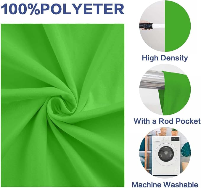 Green Photo Backdrop Professional Photography Background Polyester 8x10ft | Seamless Design eliminates Wrinkle Portrait Photography Wedding Dark Theme Decorations - Image 4