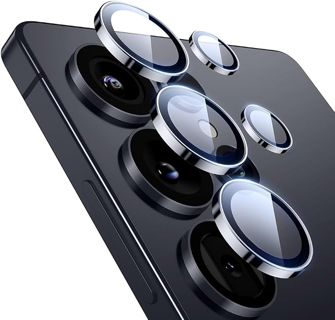 ESR for Samsung Galaxy S25 Ultra Camera Lens Protector, 1 Pack, Black | Individual Camera Cover, 9H Tempered Glass, Original Camera Clarity, Scratch-Resistant, Case Friendly by Unknown