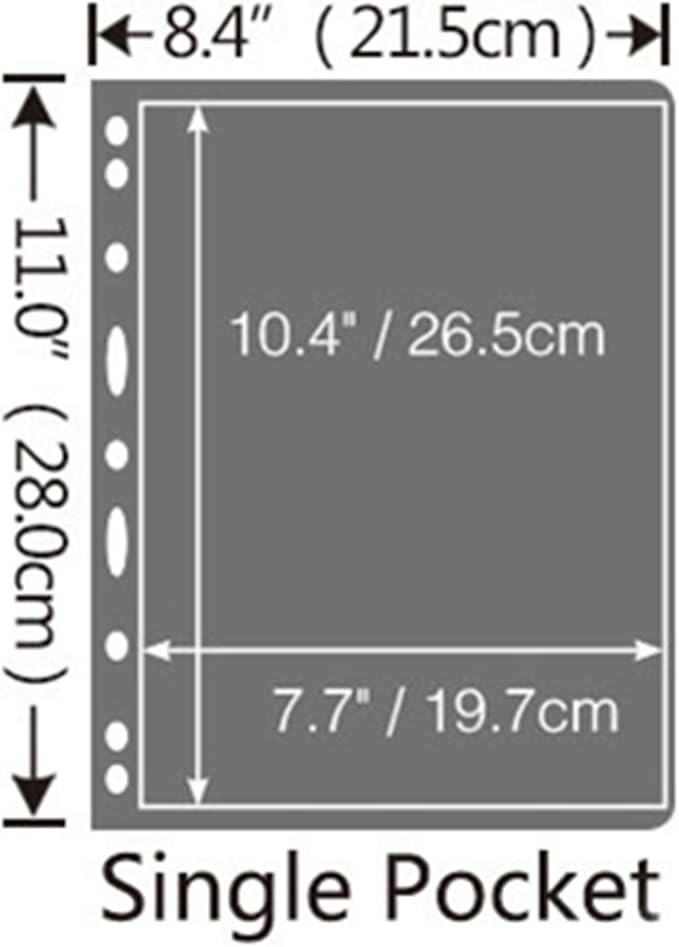 MUDOR Stamp Pages for Stamp Collection Album Binder Book, 10 Sheet 1 Row | 1 Pocket Stamp Sleeves for Collectors ,Stamp Collecting Sheets Supplies,Professional Pack - Image 3