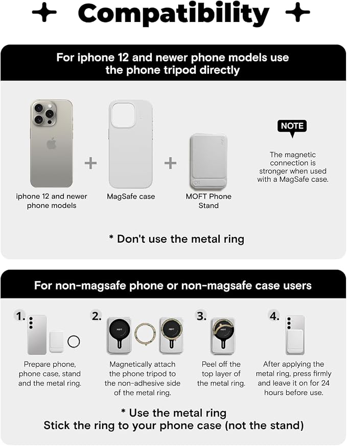 MOFT Phone Tripod Stand x Tombogo, Selfie Stick for iPhone, Mulit-Angle | Pocket Size | Strong Magnets l MOVAS Leather | Magsafe Compatible | Easy to Charge | Stylish |For Content Creators - Image 8