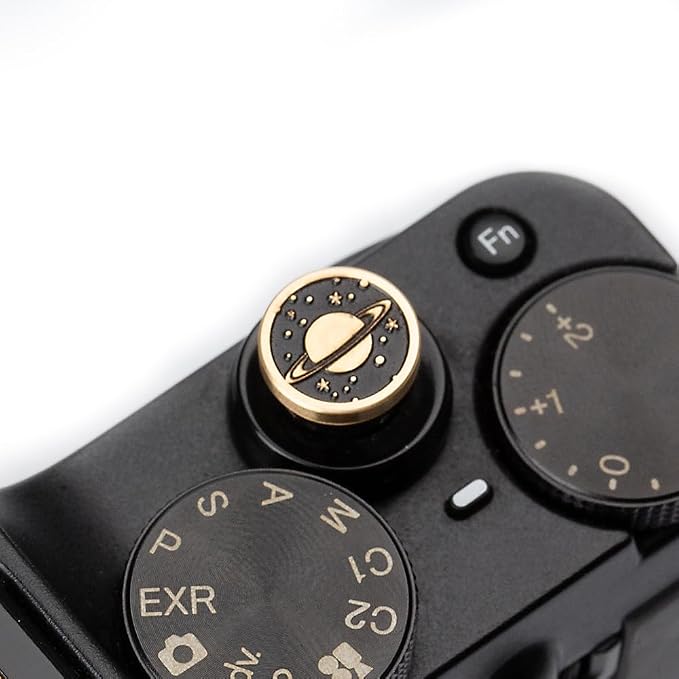 Camera Metal Shutter Button Cute for Nikon z30/z50/d810/d610 for Fujifilm X-T4 X-T30 X-T200 X-Pro3 X-Pro2 X-E4 X-A7 X-A5 (Brass Universe Button) - Image 3
