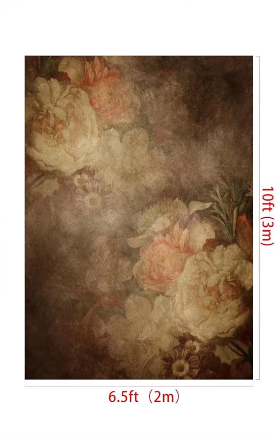 Kate 6.5x10ft Fine Art Floral Backdrop for Photography Painting Flowers Texture Headshot Portrait Background for Photographers Studio Props - Image 3