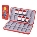 PERFECTSIGHT Switch Game Card Case for Nintendo Switch 2/ Lite / OLED, Game Holder Cartridge Case for Game Cards and 48 SD Cards, Kawaii Portable Compact Storage Box (Red M, 24 Slots) by PERFECTSIGHT