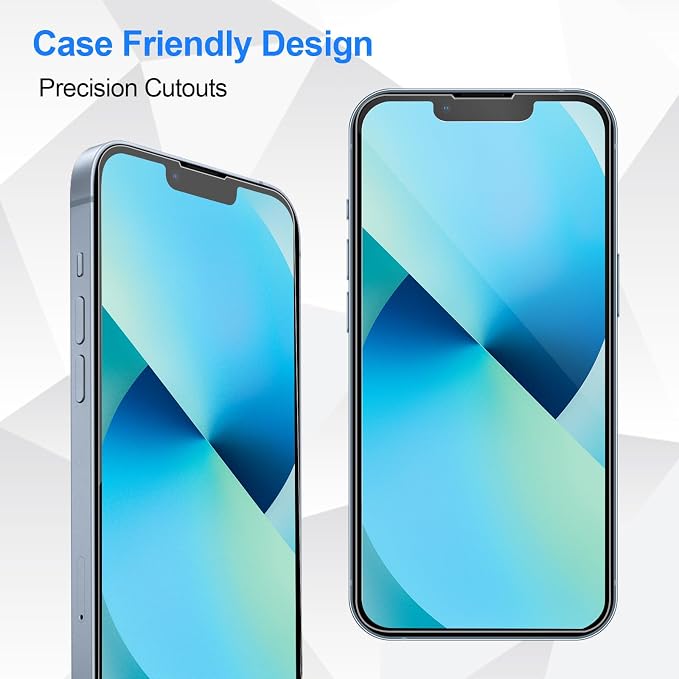 3 Pack Screen Protector for iPhone 14/13/13 Pro, 6.1 Inch | 9H Tempered Glass, HD Full Clear, Anti-Scratch, Case Friendly - Image 7