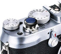 Soft Camera Shutter Release Button Cap for Fuji X-T30 III XM5 X Half X100VI X-T30II X-T20 X-T10 X-E5 X-E4 XE4 X-E3 X-E2 X-E2S X-E1 X-T4 XT3 X-Pro3 XPro2 X100V X100F X100T X100S X30 GFX100RF Black+Blue by JJC