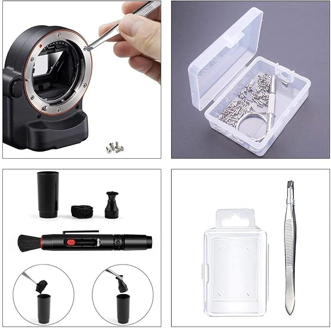 Professional Camera Cleaning Kit with Air Blower, Swabs, Pen, Cloth for Most Cameras, Mobile Phones, Laptops - Image 3