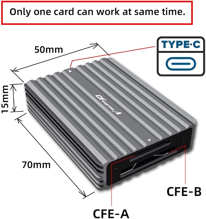USB3.1 Type-C USB3.0 to CF Express Type-A & Type-B Extension Card Reader CFE CFA R5 Z6 Z7 CFB Memory Card - Image 8