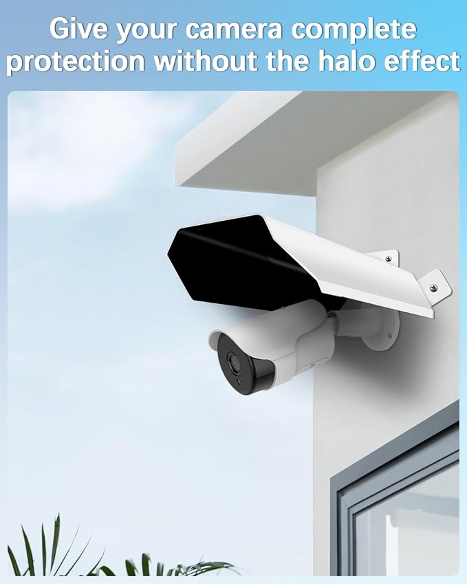 Universal Security Camera Sun Rain Cover Shield | Waterproof Protective Roof for Surveillance Camera, Outdoor Camera Shade Covers for Dome, Bullet Cameras (White 3 Pack) - Image 4