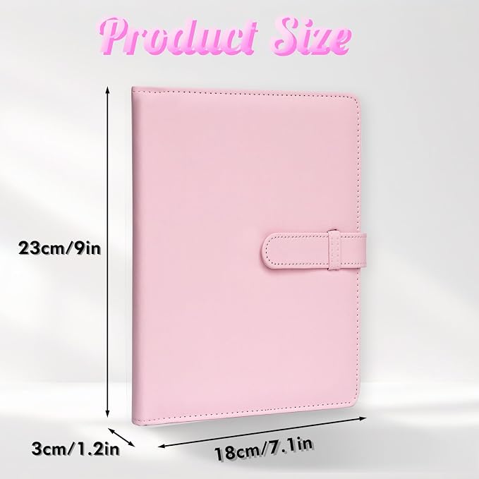 Small Photo Album 4x6 with 152 Pockets Mini Picture Book Leather Cover Portable Wallet Photo Storage for Family Graduation Wedding Travel Gift (Pink) - Image 3