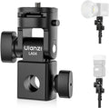 ULANZI LA04 Light Stand Mount Adapter w 1/4" Screw for Light Tripod | Quick Release,180° Tilt, Load 6.6lb, for Camera Mounting Plate Monitor Ring Light, Fits Flat Head Stand Boom Arm C Stand by ulanzi