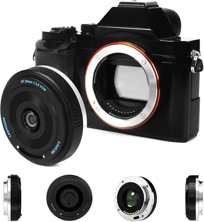 FE/E 24mm f3.8 Pancake Lens-AF Wide Angle Lens Compatible with Sony a7 IV/a7 III/ZV-E10/a7R V/a7C II/a7R IV/a7S III/a1/a9/a6500/a6600/a6700/a7 II/-Auto Focus Lens(FE/E Mount) - Image 9