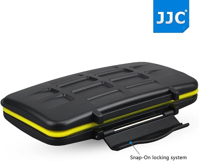 JJC MC-SD12 Water Resistant Holder Storage Memory Card Case fits 12 SD Cards - Image 2