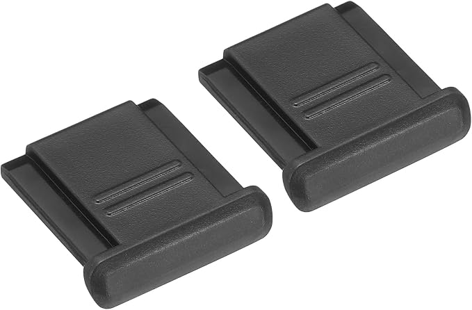 PATIKIL 12mm Universal Camera Hot Shoe Cover Cap, 2 Pack Hot Shoe Cap Hot Shoe Protector Plastic Suitable for Nikon for Fujifilm for Pentax DSLR/SLR Camera, Black by PATIKIL