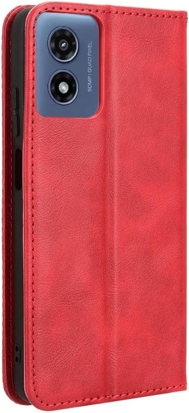 for RAZ Memory Cell Phone (2025/2024) Case Magnetic Flip Wallet -Red | Magnetic Wallet with Card Holder Kickstand Protection Flip Folio Leather Wallet Case for RAZ Memory Cell Phone (2024/2025) - Image 4