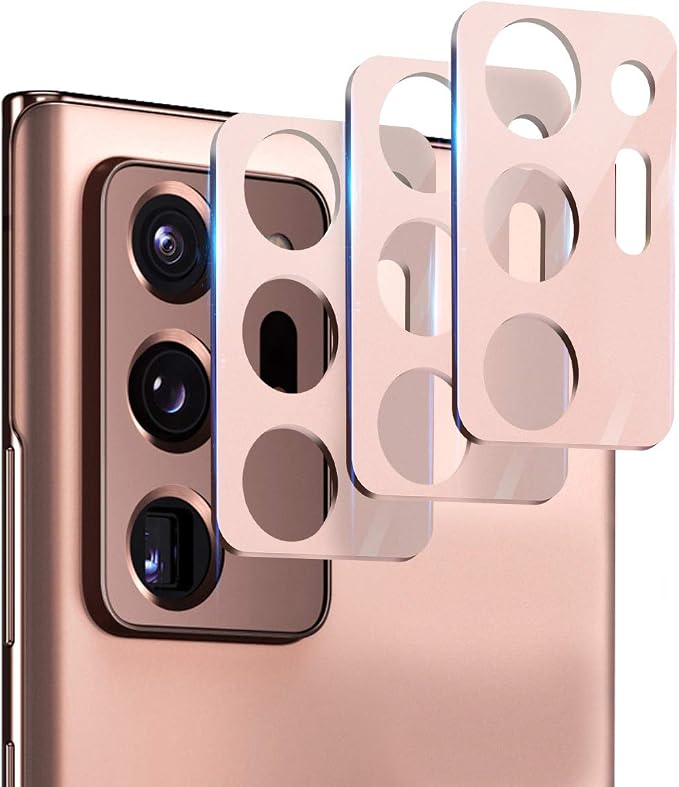 Suoman 3-Pack for Samsung Note 20 Ultra Camera Lens Protector - [Aluminum alloy] [Does not Affect Night Shots] 9H Hardness Tempered Glass Film - Mystic Bronze by Suoman