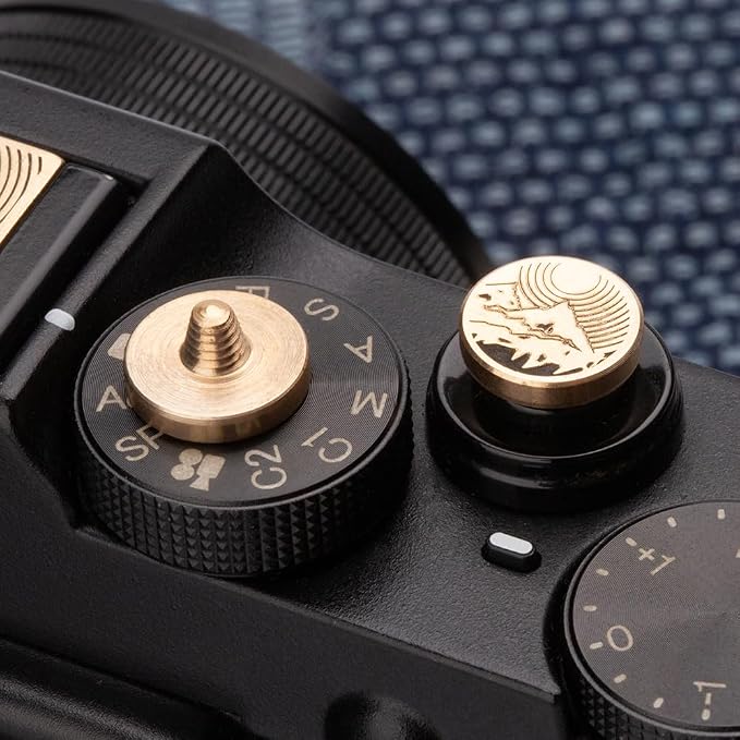 Camera Metal Shutter Buttons for Fujifilm XPro3 XPro2 XT4 XT3 XT2 XT30 XT20 XE3 XT200 XT100 for Nikon ZF Z5 Z6 Z6II (Copper Alloy-Shutter Decorative Button) - Image 4