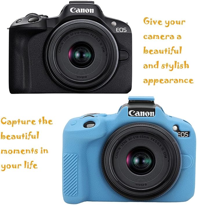 Case for R50, R50 Camera Silicone Protective Case, Lightweight, Anti-Scratch Slim Fit Soft Skin, R50 Accessories- Light Blue - Image 4
