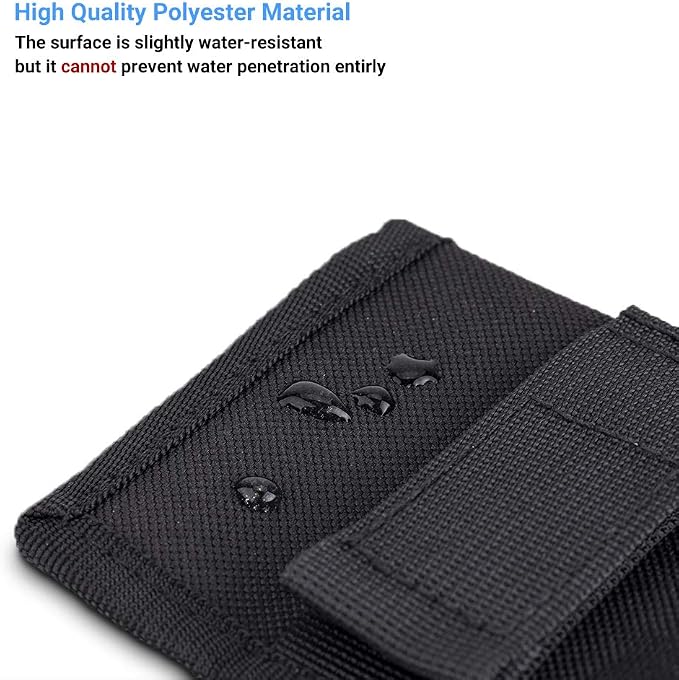 JJC DSLR Battery and Memory Card Holder Pouch (3 Pockets) - Camera SD CF XQD Card Storage Case for AA, LP-E6, LP-E10, LP-E12, LP-E17, EN-EL14, EN-EL15, NP-FW50, NP-F550, NP-FZ100 Batteries - Image 5