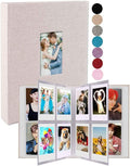 GPIRAL Mini Polaroid Photo Album Book 208 Vertical Photos - Linen 2x3 Photo Album Compatible with K-pop Photocards, Fujifilm Instax Mini Film 7s 8 9 11, Polaroid Snap/PIC 300, Zip Printer, Beige by GPIRAL