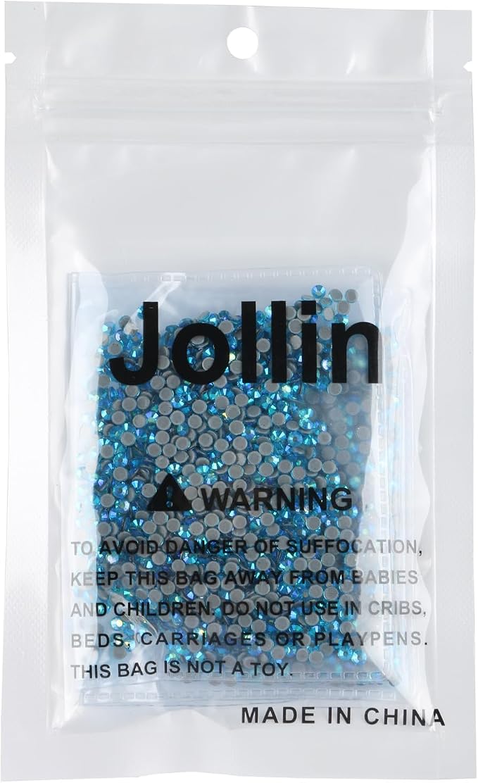 Jollin Hotfix Rhinestones Flatback Crystal Gems 2.8mm SS10, Aquamarine AB | 2880pcs Hot Fix Crystals Glass Rhinestones for Bedazzling, Crafting, Clothes, Shoes & Accessories DIY Decoration - Image 7