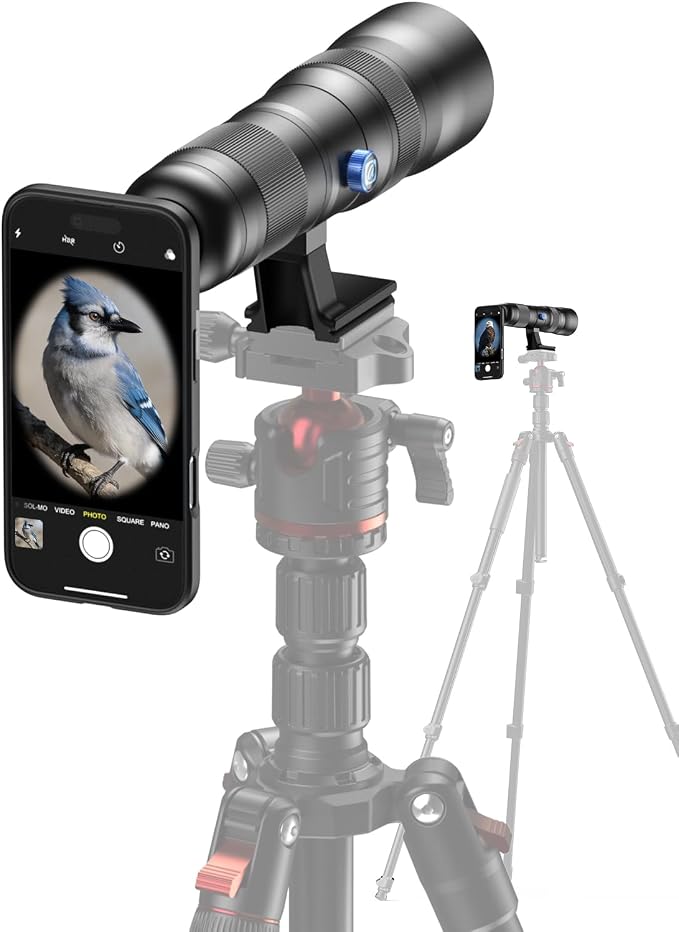 20-60X Zoom Telephoto Lens for iPhone 17 Air, Evil Eye High Power HD Telephoto Phone Lens with Phone Case by Evileye