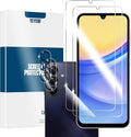 Galaxy A15 HD Clear Tempered Glass Screen Protector + Camera Lens Protectors, [2+2 Pack] [3D Glass] [Anti-Glare] [Bubble-Free] Screen Protector Glass For Samsung Galaxy A15 5G/4G by YEYEBF