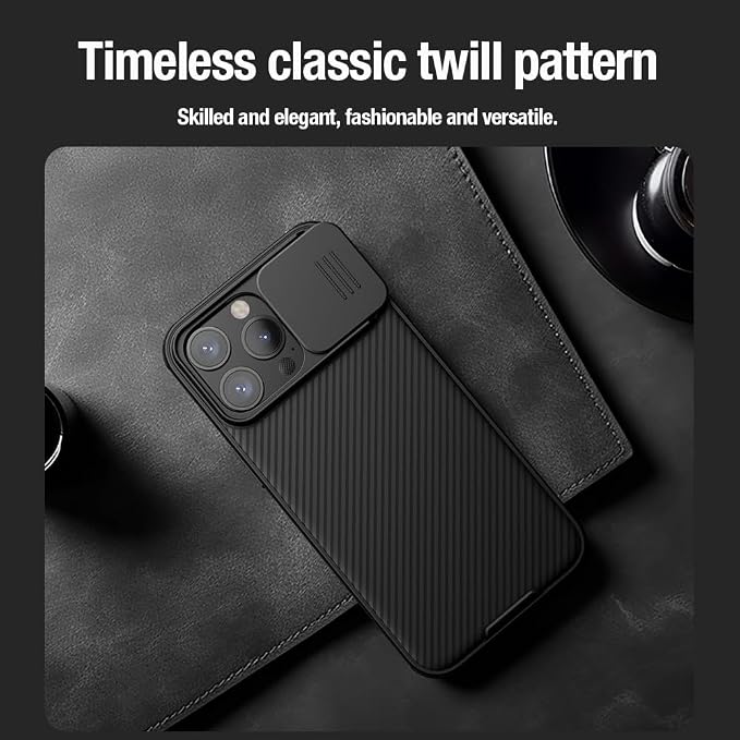 Mangix for iPhone 15 Pro Max Case with Camera Cover,Slim Fit Thin Polycarbonate Protective Shockproof Cover with Slide Camera Cover, Upgraded Case for Apple iPhone 15 Pro Max 6.7inch Black - Image 3