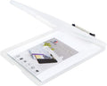 OFFIDIX Clipboard Storage Box Transparent Plastic Paper Clipboard Paper Holder Storage Clip Board Ideal for School, Home and Office Use by Offidix