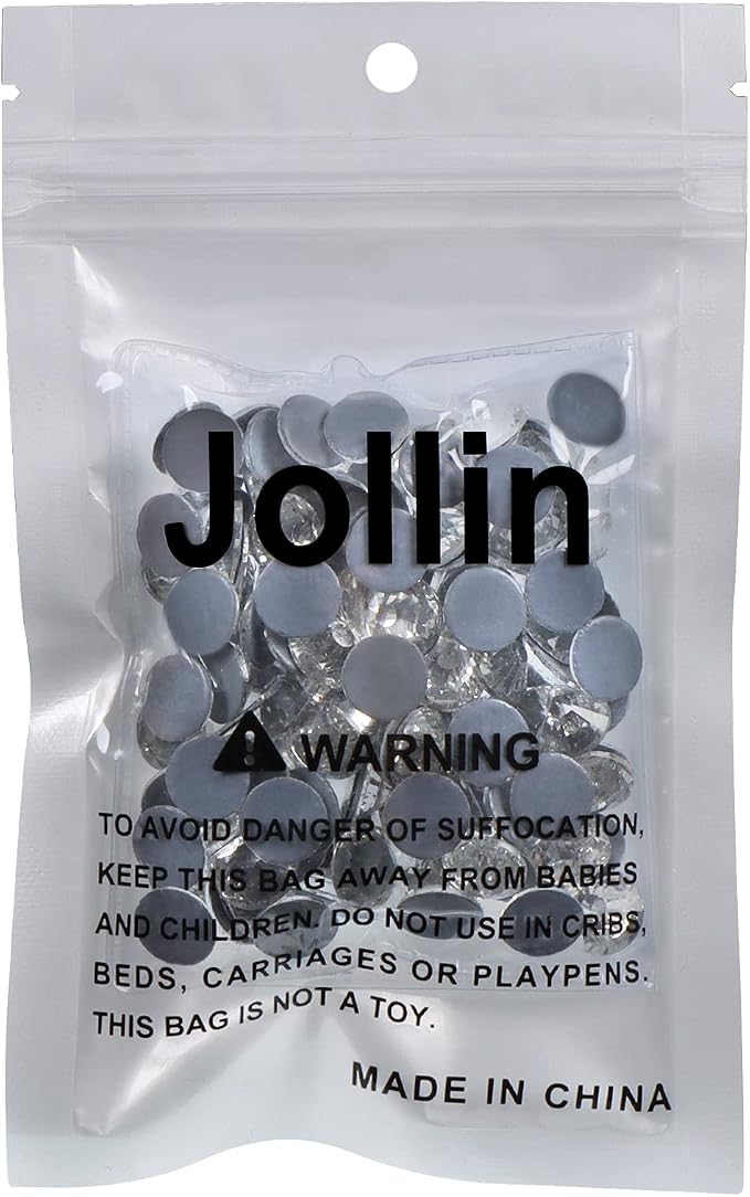 Jollin Hotfix Rhinestones Flatback Crystal Gems 10mm SS50, Crystal | 144pcs Hot Fix Crystals Glass Rhinestones for Bedazzling, Crafting, Clothes, Shoes & Accessories DIY Decoration - Image 7