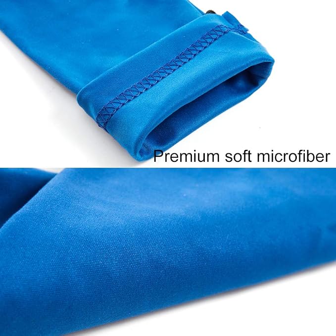 TRIUMPH VISION Glasses Case Soft Eyeglass Case Sunglass Pouch Cloth 3 Pack | Thick Microfiber Pouch Drawstring Pouch Eye Glass Bag Sunglasses Sleeve Storage, Lens Protection Cover,Cleaning Lens Screen - Image 3