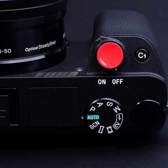 Camera Soft Release Shutter Button Cap Flat Surface Red(2 Pack) | compatible with Sony ZV-1 ZV1 RX100M7 RX100M6 RX100M5 RX100M4 RX100M3 A6000 A6100 A6300 A6400 A7R A7S A7 Cameras - Image 6