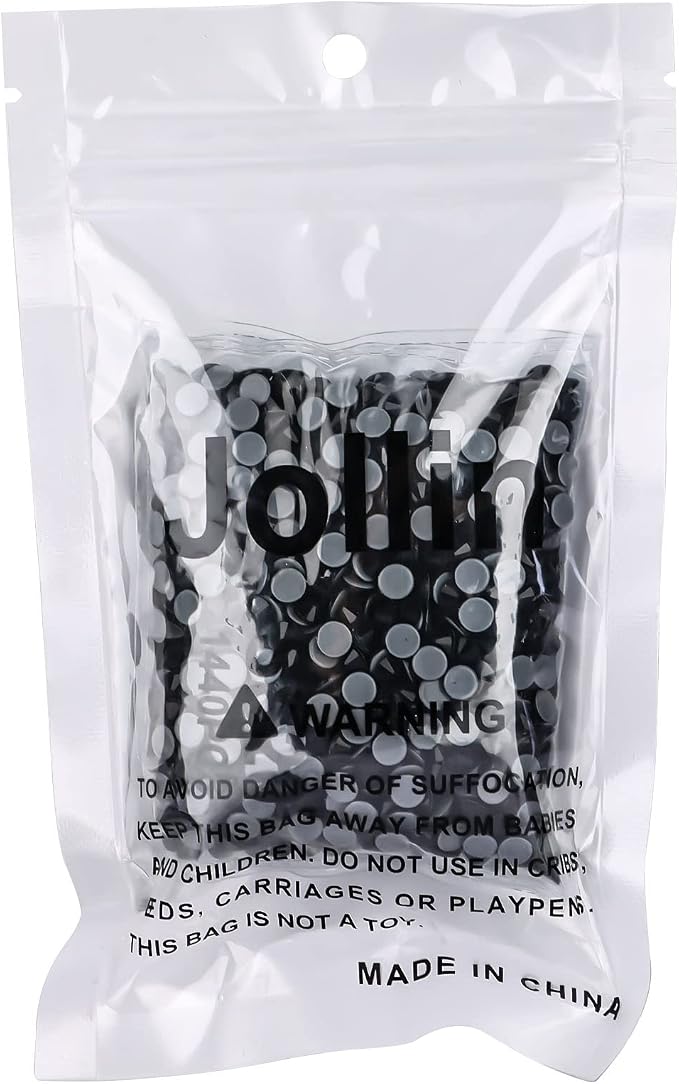 Jollin Hotfix Rhinestones Flatback Crystal Gems 4.8mm SS20, Jet | 1440pcs Hot Fix Crystals Glass Rhinestones for Bedazzling, Crafting, Clothes, Shoes & Accessories DIY Decoration - Image 7