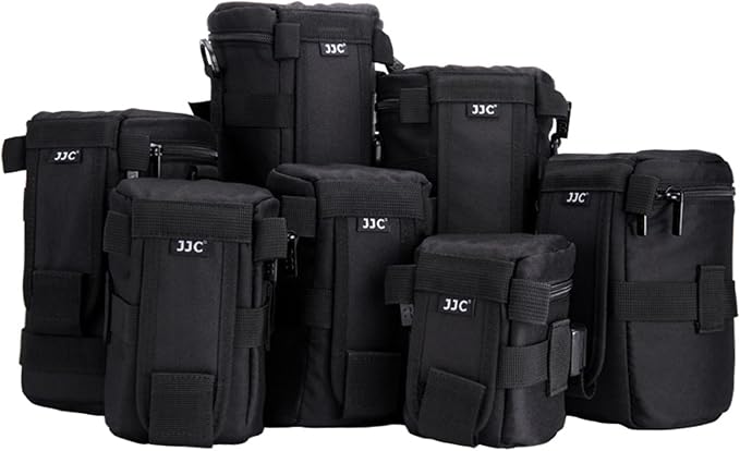 JJC Camera Lens Pouch Case for CANON EF 100-400mm NIKON Z 70-200mm Lens | Fits lens 4.3 x 8.8", for AF NIKKOR 80-200mm, 80-400mm, CANON EF 70-200mm, Fuji GF 250mm MKX 18-55mm Lens - Image 8