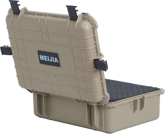 MEIJIA All Weather IP67 Waterproof Hard Camera Case,Hard Protective Case,Hard Case with Customizable Foam,Fit Use of Drones,Camera,Equipments,Pistols(Desert Tan,19.78x15.77x7.41inches) - Image 7