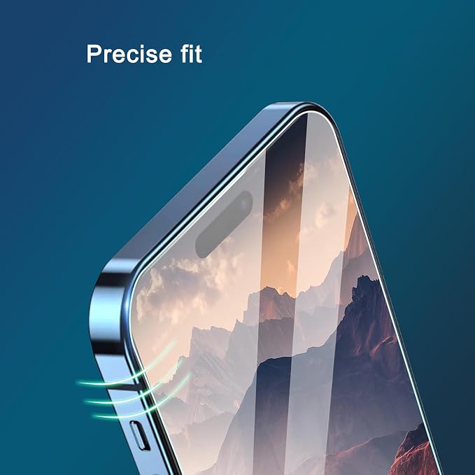 Ailun 3 Pack Screen Protector for iPhone 16 / iPhone 15 / iPhone 15 Pro | 6.1 Inch, Tempered Glass, Dynamic Island Compatible, Case Friendly - Image 6