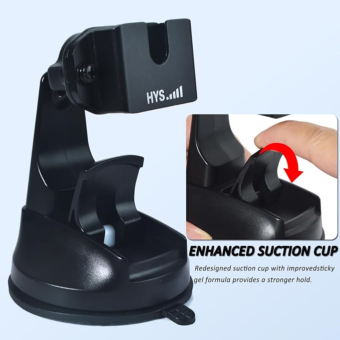 HYS Amateur Radio Scanner/HT/Mobile CB Radio Speaker Microphones with a Belt Clip or Round Knob Suction Cup Mount for YEASU/Vertex Icom Astatic Cobra Uniden Shoulder Speaker Mic - Image 4