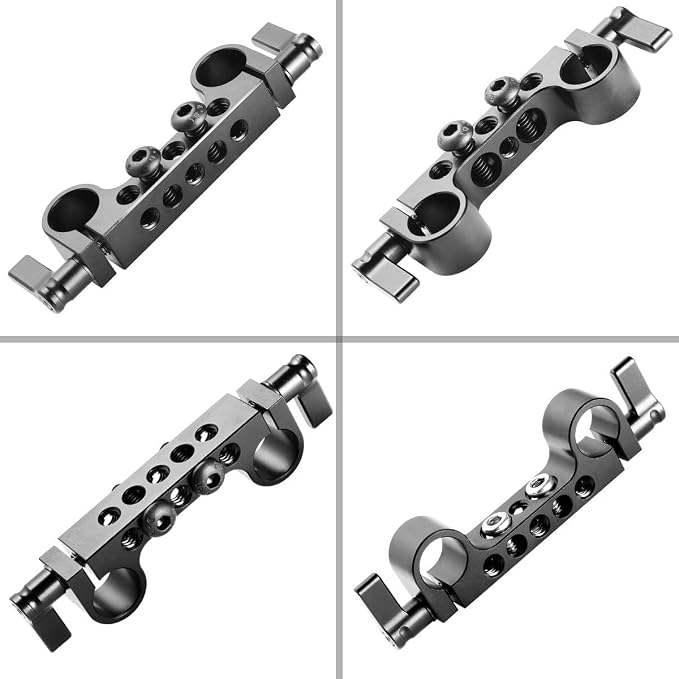 SMALLRIG Super Lightweight 15mm Railblock, Rod Clamp with 1/4''-20 Thread | Pack of 2, for Sony for Canon and DSLR Camera Rig 15mm Shoulder Support Rail System - Image 5
