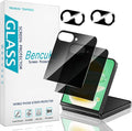 2+2 Pack Privacy Screen Protector for Samsung Galaxy Z Flip 8 | Anti Spy Tempered Glass, with Camera Lens Protector, Anti Scratch, Bubble Free by Bencuku