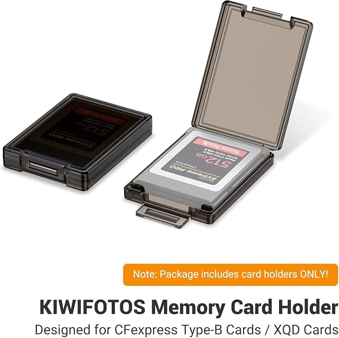 12 Pcs CFexpress Type-B/XQD Card Holders Storage Cases with Label Stickers | 12 Pcs independent cases, specially for CFexpress Type-B/XQD cards, dustproof anti-scratch protection, adhesive Label - Image 4