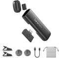 Saramonic Air SE Wireless Mini Microphone for iPhone 17/16/15 & Android, 48kHz/24-bit, AI Noise Cancellation, Clip on Content Creator Microphones for Interview YouTube TikTok Vlogging (2TX + USB-C RX) by Saramonic