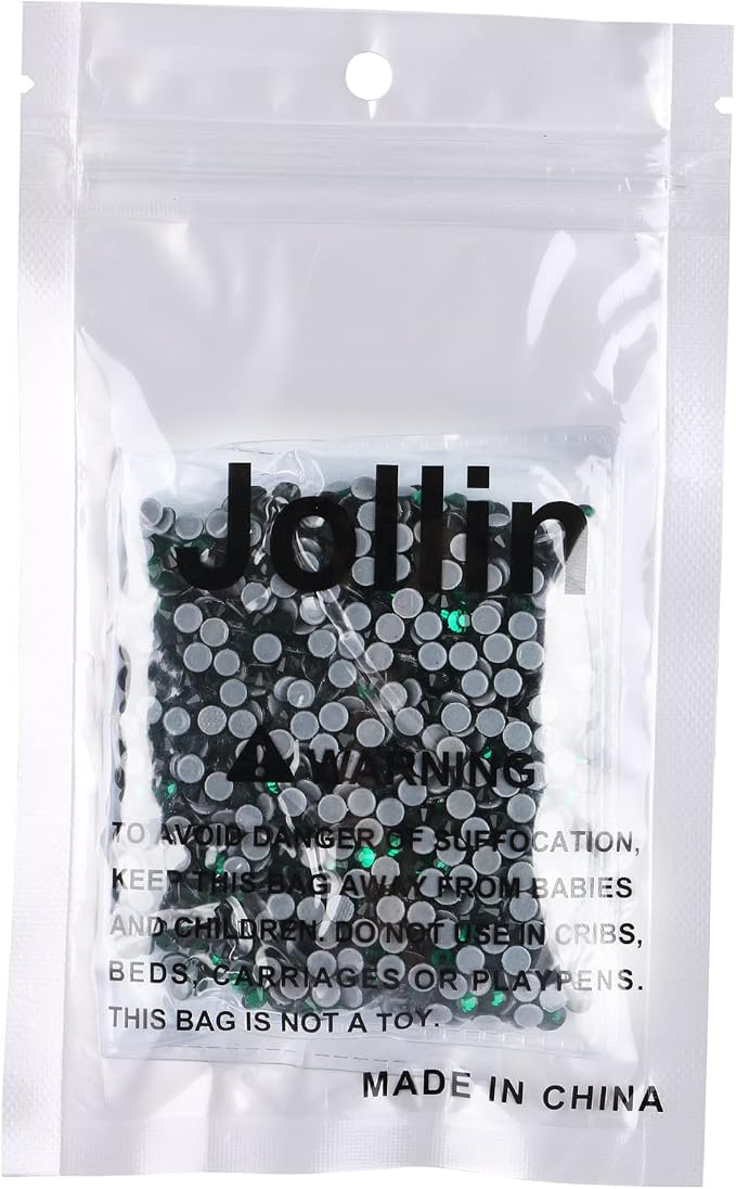 Jollin Hotfix Rhinestones Flatback Crystal Gems 4mm SS16, Dark Green | 1440pcs Hot Fix Crystals Glass Rhinestones for Bedazzling, Crafting, Clothes, Shoes & Accessories DIY Decoration - Image 7
