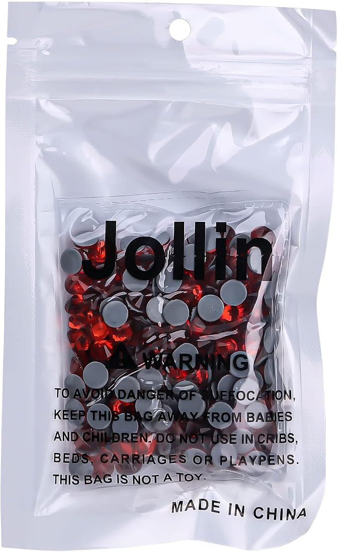 Jollin Hotfix Rhinestones Flatback Crystal Gems 7.2mm SS34, Red | 288pcs Hot Fix Crystals Glass Rhinestones for Bedazzling, Crafting, Clothes, Shoes & Accessories DIY Decoration - Image 6